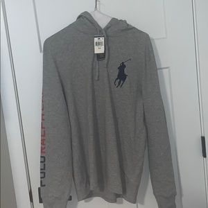 Polo Heather Grey light hoodie